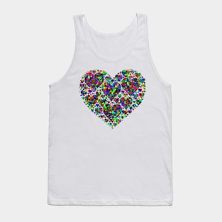 heart love you women's day Tank Top